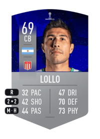 Luciano Lollo CONMEBOL SUDAMERICANA 69 OVR