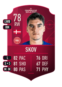 Robert Skov World Cup Player 78 OVR