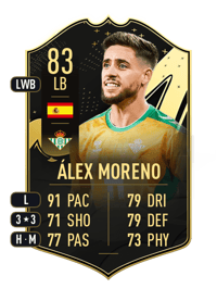 Álex Moreno Team of the Week 83 OVR