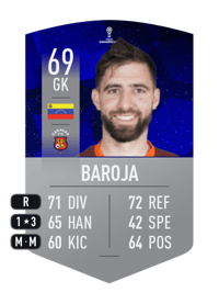 Alain Baroja CONMEBOL SUDAMERICANA 69 OVR