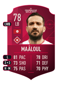 Ali Maâloul World Cup Player 78 OVR