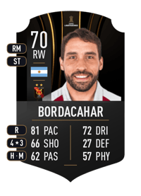 Cristian Bordacahar CONMEBOL LIBERTADORES 70 OVR