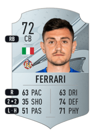 Alex Ferrari Rare 72 OVR