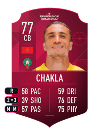 Sofian Chakla World Cup Player 77 OVR
