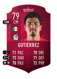 Érick Gutiérrez World Cup Player 79 OVR