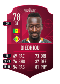 Famara Diédhiou World Cup Player 78 OVR
