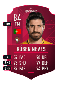 Rúben Neves World Cup Player 84 OVR