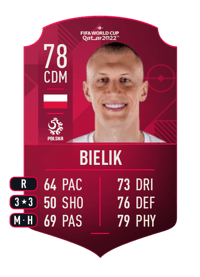 Krystian Bielik World Cup Player 78 OVR