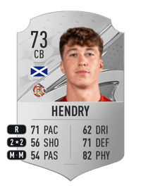 Jack Hendry Rare 73 OVR