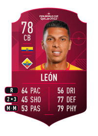 Luis Fernando León World Cup Player 78 OVR