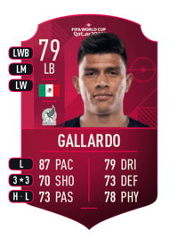 Jesús Gallardo World Cup Player 79 OVR