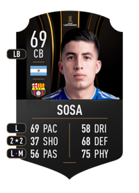 Luca Sosa CONMEBOL LIBERTADORES 69 OVR