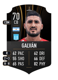 Jonathan Galván CONMEBOL LIBERTADORES 70 OVR