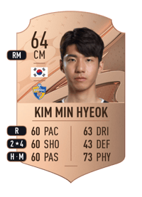 Kim Min Hyeok Rare 64 OVR