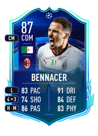 Ismaël Bennacer UCL Road to the Knockouts 87 OVR