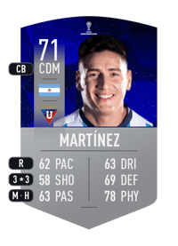 Mauricio Martínez CONMEBOL SUDAMERICANA 71 OVR