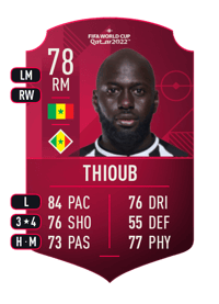 Sada Thioub World Cup Player 78 OVR