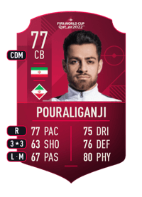 Morteza Pouraliganji World Cup Player 77 OVR