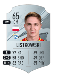 Marcin Listkowski Rare 65 OVR