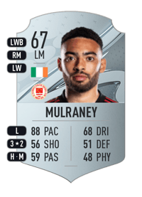 Jake Mulraney Rare 67 OVR