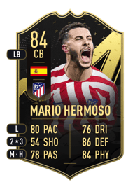 Mario Hermoso Team of the Week 84 OVR