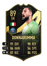 Gianluigi Donnarumma Team of the Week 89 OVR