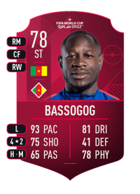 Christian Bassogog World Cup Player 78 OVR
