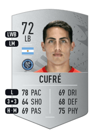 Braian Cufré Common 72 OVR