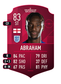 Tammy Abraham World Cup Player 83 OVR