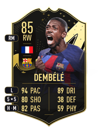 Ousmane Dembélé Team of the Week 85 OVR