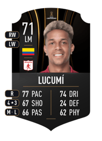 Jeison Lucumí CONMEBOL LIBERTADORES 71 OVR