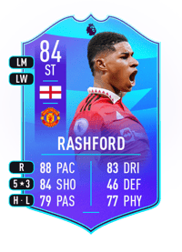 Marcus Rashford POTM Premier League 84 OVR