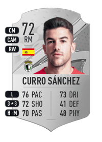 Curro Sánchez Rare 72 OVR
