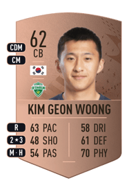 Kim Geon Woong Common 62 OVR