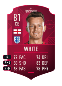 Benjamin White World Cup Player 81 OVR