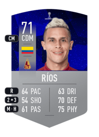 Juan David Ríos CONMEBOL SUDAMERICANA 71 OVR