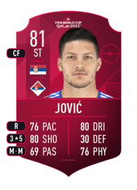 Luka Jović World Cup Player 81 OVR