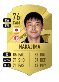 Shoya Nakajima Rare 76 OVR