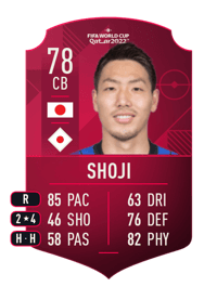 Gen Shoji World Cup Player 78 OVR