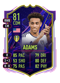 Tyler Adams Ones to Watch 81 OVR