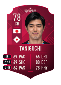 Shogo Taniguchi World Cup Player 78 OVR
