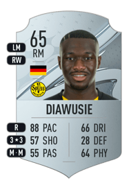 Agyemang Diawusie Rare 65 OVR