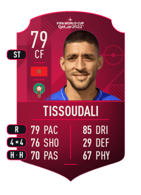 Tarik Tissoudali World Cup Player 79 OVR
