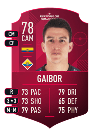 Fernando Gaibor World Cup Player 78 OVR