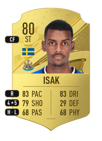 Alexander Isak Rare 80 OVR