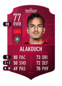 Sofiane Alakouch World Cup Player 77 OVR