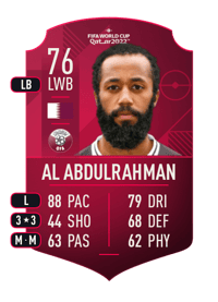 Fahad Al Abdulrahman World Cup Player 76 OVR