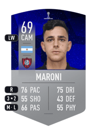 Gonzalo Maroni CONMEBOL SUDAMERICANA 69 OVR