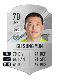 Gu Sung Yun Rare 70 OVR