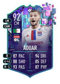 Houssem Aouar Flashback Player 92 OVR